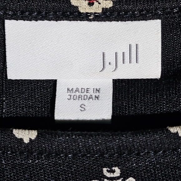 J. Jill Elegant Black and White Patterned Dress - Picture 11 of 14